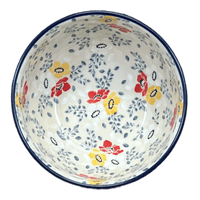 A picture of a Polish Pottery CA 5.5" Deep Bowl (Soft Bouquet) | A986-2378X as shown at PolishPotteryOutlet.com/products/5-5-deep-bowl-soft-bouquet-a986-2378x