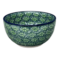 A picture of a Polish Pottery 5.5" Deep Bowl (Pride of Ireland) | A986-2461X as shown at PolishPotteryOutlet.com/products/5-5-deep-bowl-pride-of-ireland-a986-2461x