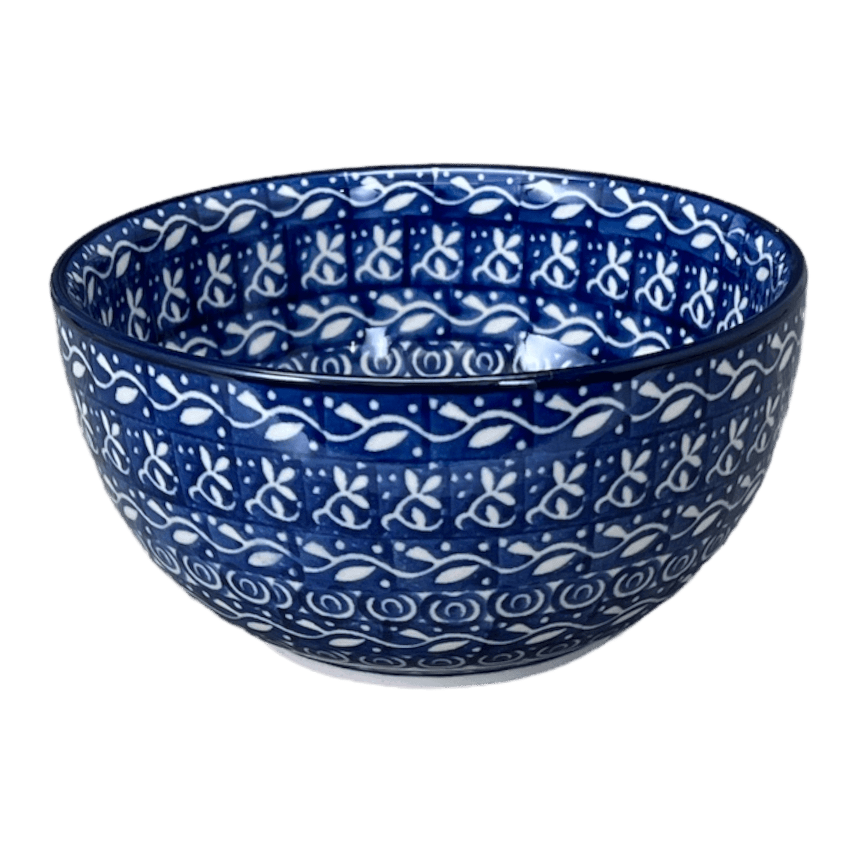 Bowl, Round, Deep, 5.5" in "Wavy Blues" by Ceramika Artystyczna | A986-905X