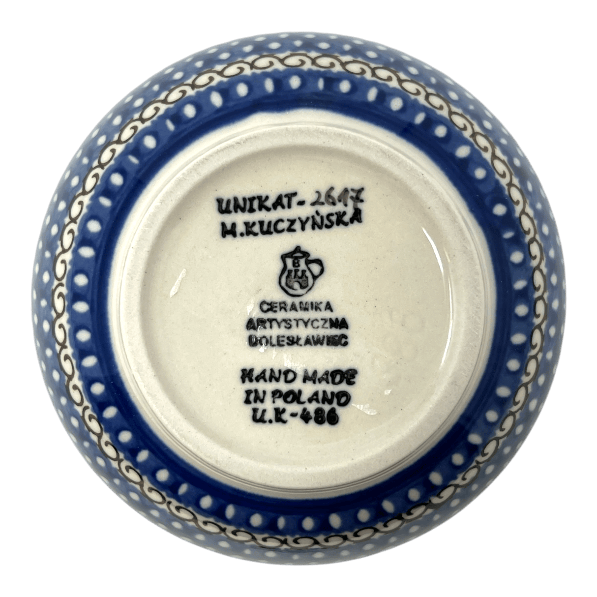 Bowl, Round, Deep, 5.5" in "Regal Roosters" by Ceramika Artystyczna | A986-U2617