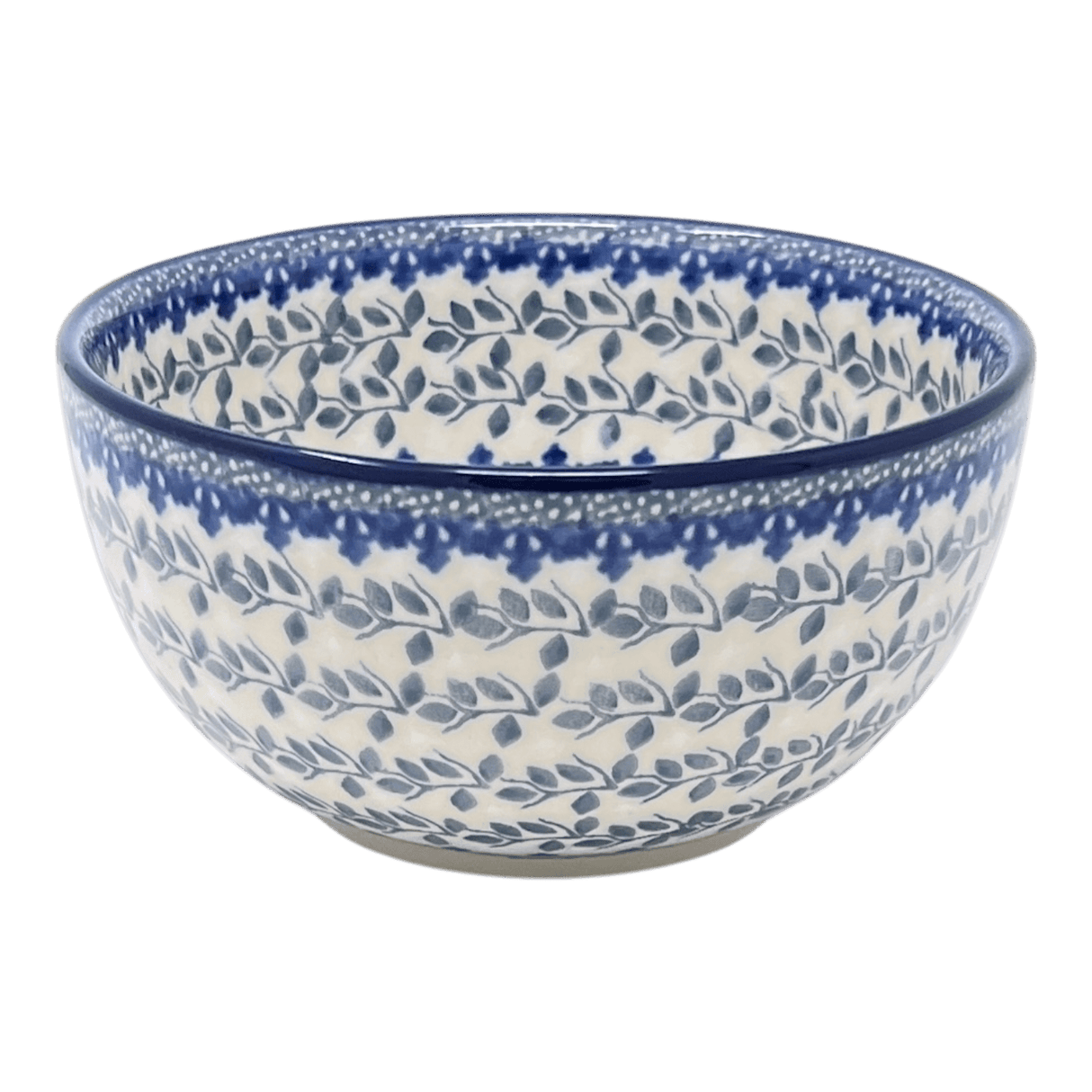 Bowl, Round, Deep, 5.5" in "Bullfinch on Blue" by Ceramika Artystyczna | A986-U4830