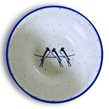 Bowl, Round, Deep, 5.5" in "Birds on a Wire" by Ceramika Artystyczna | A986-U4831