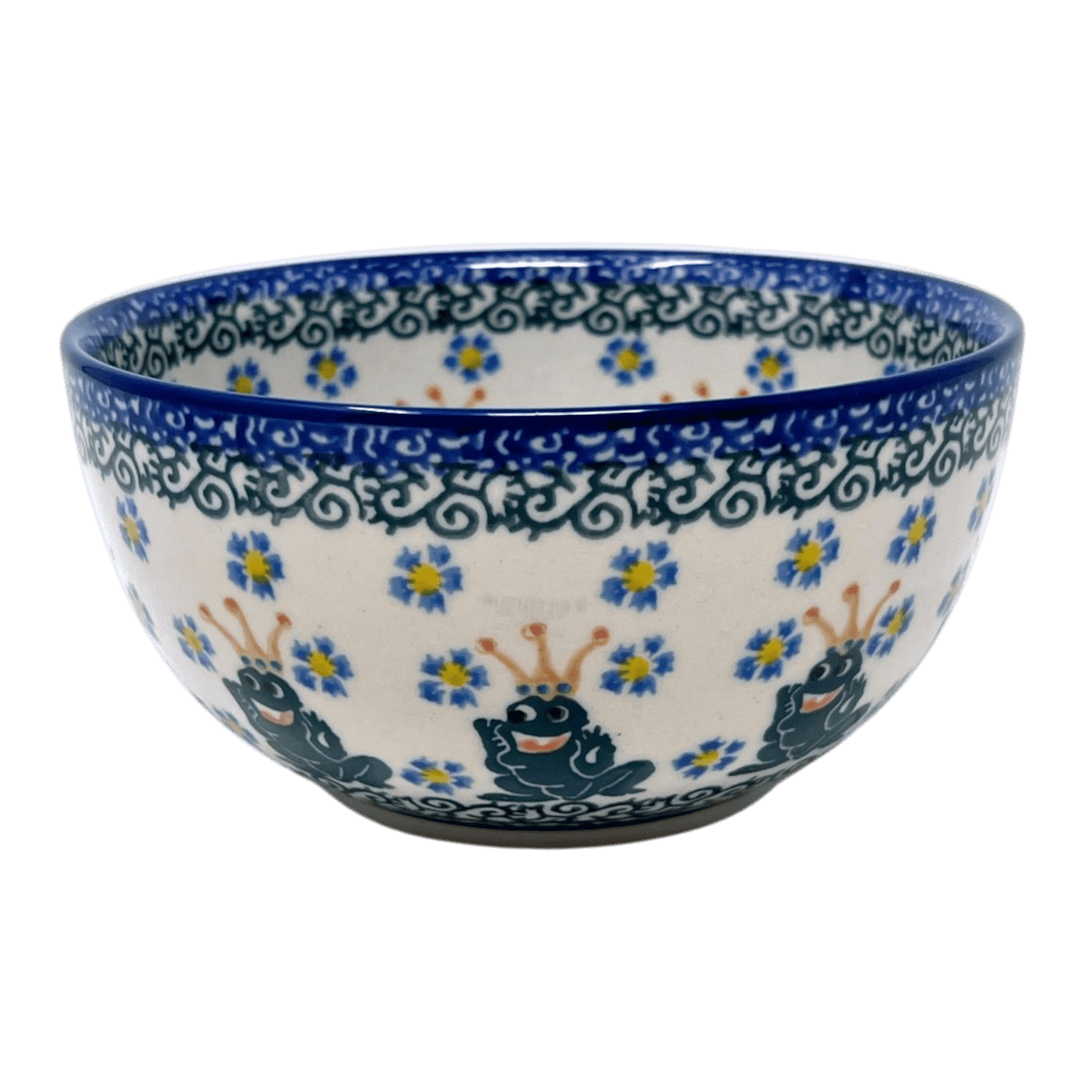Bowl, Round, Deep, 5.5" in "Frog Prince" by Ceramika Artystyczna | A986-U9969