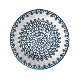 Bowl, Round, Deep, Pedestal, 8.75" in "Green Lace" by Ceramika Artystyczna | AA14-1149Q