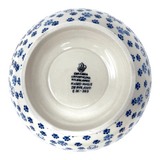 Bowl, Round, Deep, Pedestal, 8.75" in "Cat Tracks" by Ceramika Artystyczna | AA14-1771