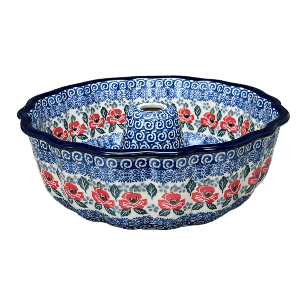 Bundt Cake Pan, 10.25" in "Rosie's Garden" by Ceramika Artystyczna | AA55-1490X