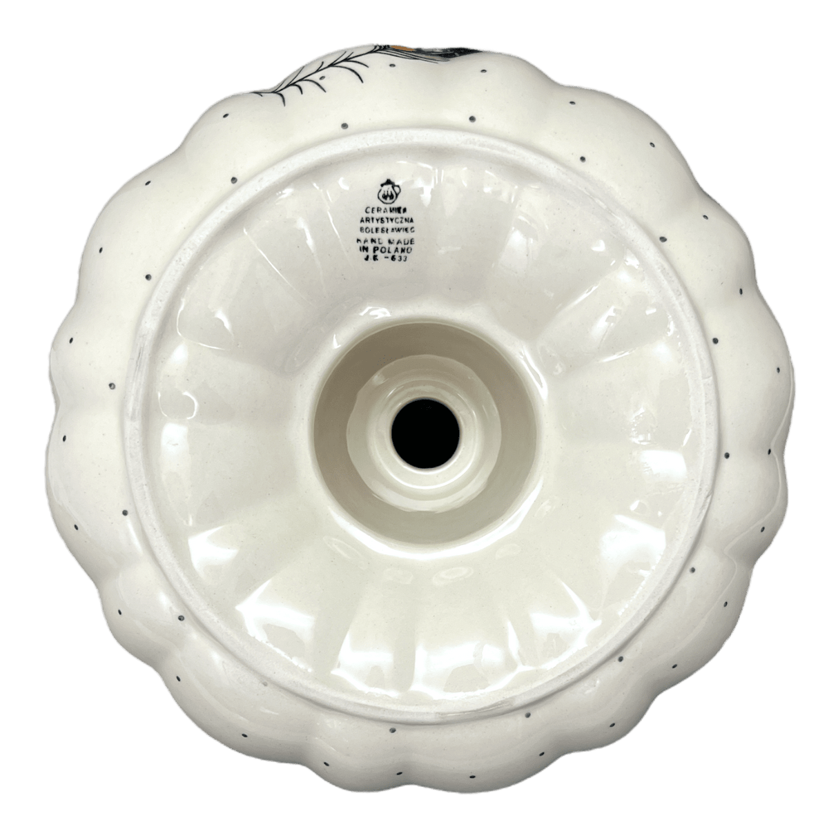 Bundt Cake Pan, 10.25" in "Peacock Plume" by Ceramika Artystyczna | AA55-2218X