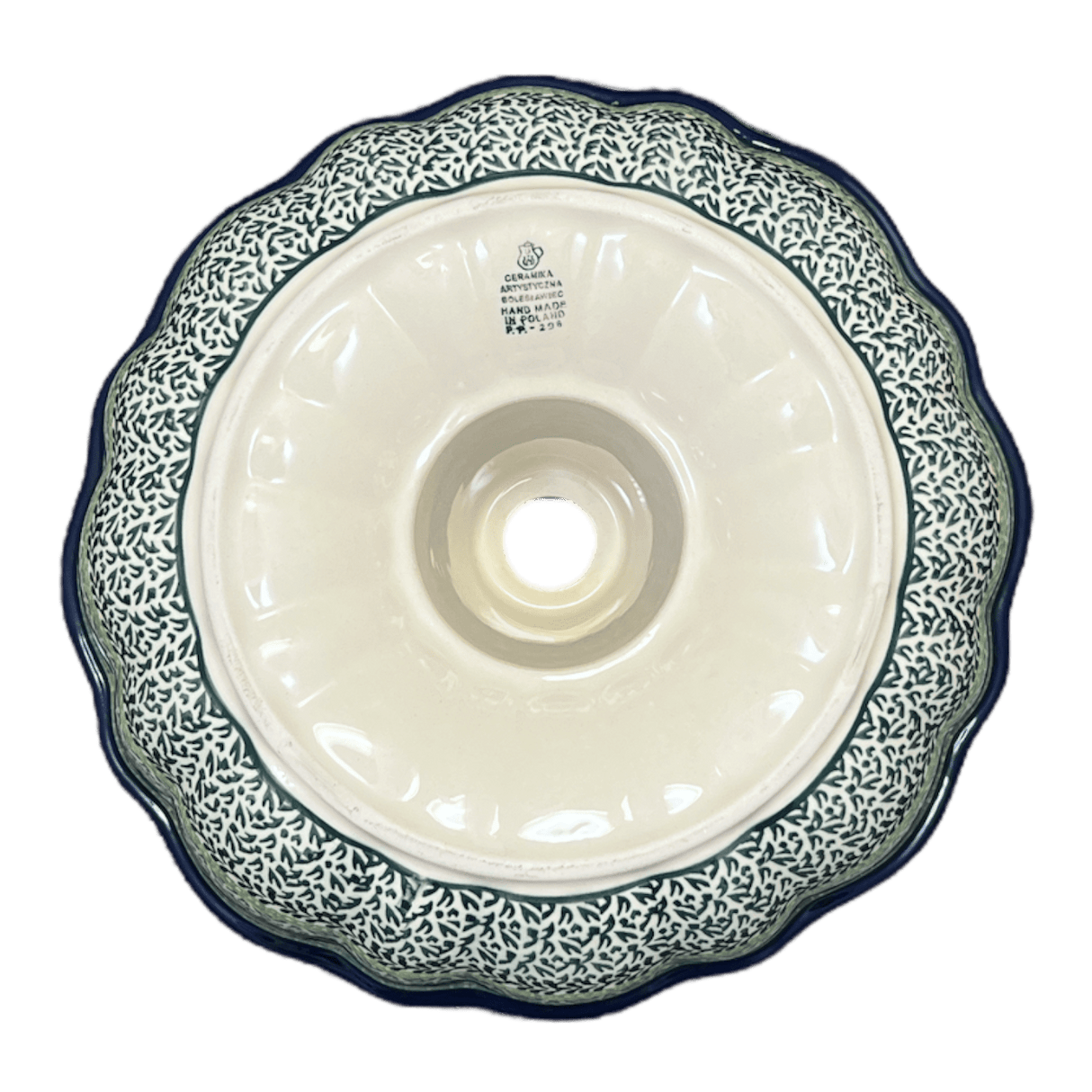 Bundt Cake Pan, 10.25" in "Lemons and Leaves" by Ceramika Artystyczna | AA55-2749X