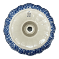 A picture of a Polish Pottery CA Bundt Cake Pan (Winter Skies) | AA55-2826X as shown at PolishPotteryOutlet.com/products/bundt-cake-pan-winter-skies-aa55-2826x
