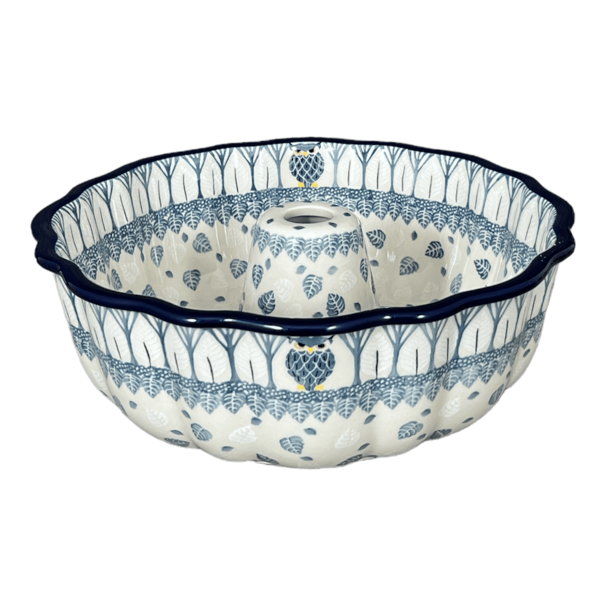 Bundt Cake Pan, 10.25" in "Lone Owl" by Ceramika Artystyczna | AA55-U4872