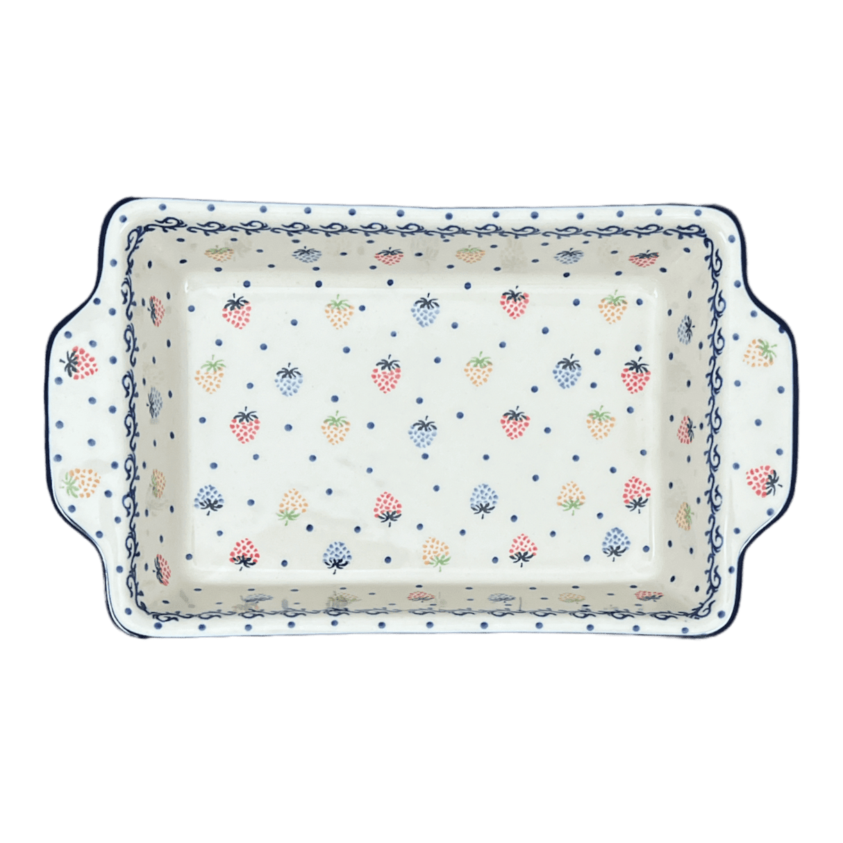 Casserole, Rectangular, Handles, 13" x 8" in "Mixed Berries" by Ceramika Artystyczna | AA59-1449X