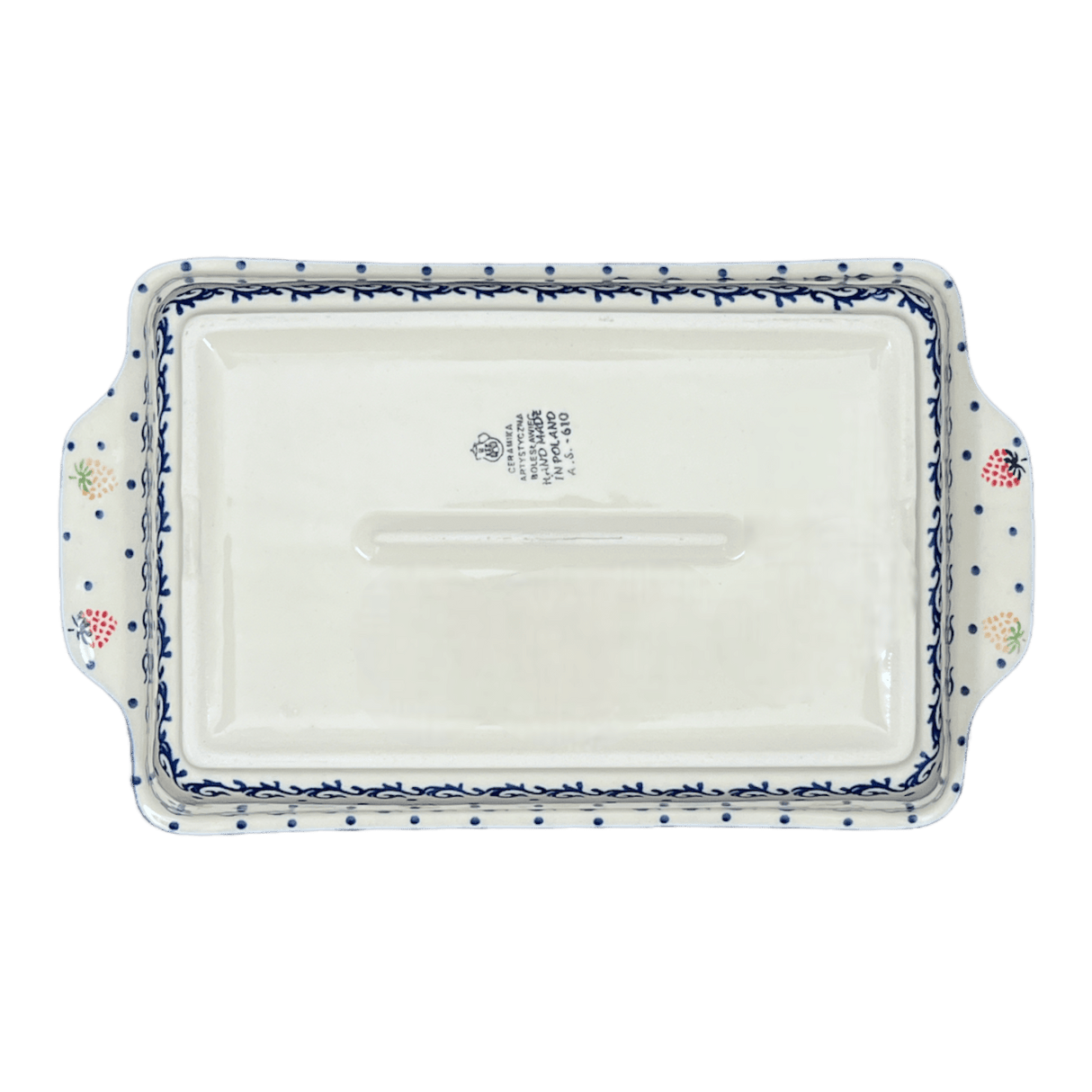 Casserole, Rectangular, Handles, 13" x 8" in "Mixed Berries" by Ceramika Artystyczna | AA59-1449X