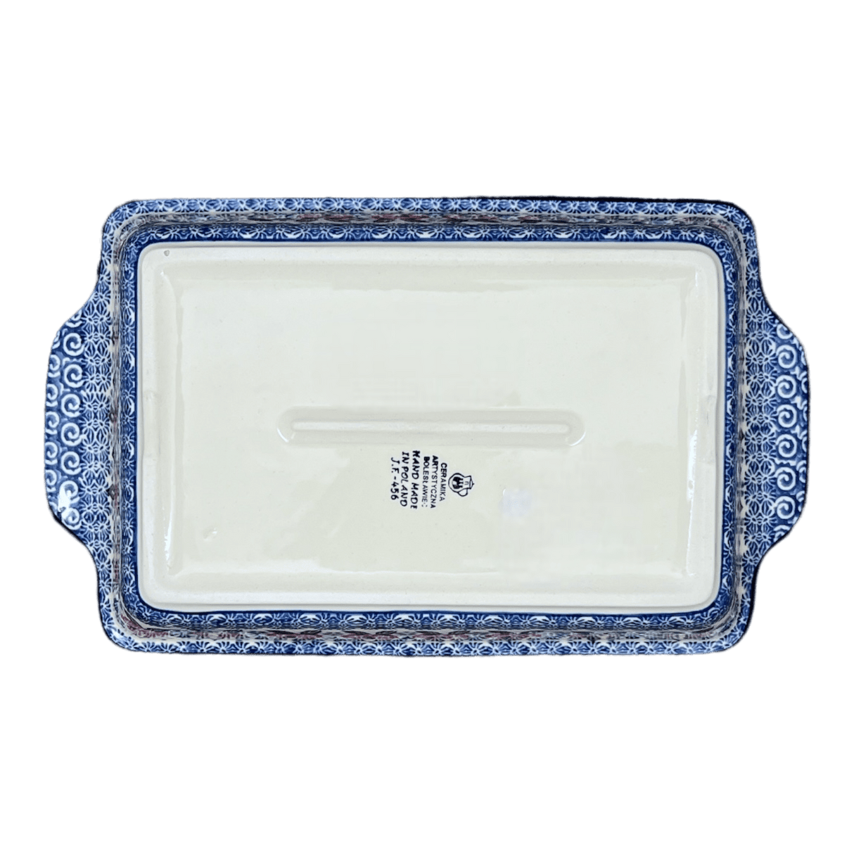 Casserole, Rectangular, Handles, 13" x 8" in "Rosie's Garden" by Ceramika Artystyczna | AA59-1490X