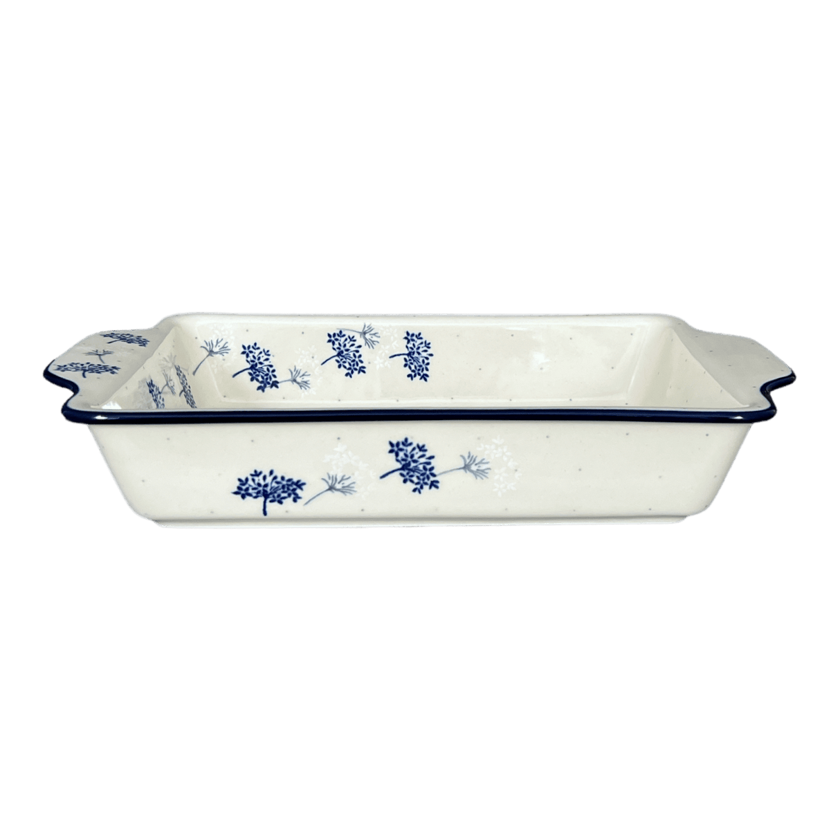 Casserole, Rectangular, Handles, 13" x 8" in "In the Wind" by Ceramika Artystyczna | AA59-2788X