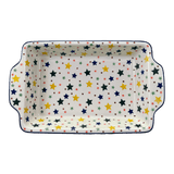 Casserole, Rectangular, Handles, 13" x 8" in "Star Shower" by Ceramika Artystyczna | AA59-359X