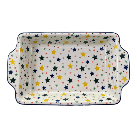 Casserole, Rectangular, Handles, 13" x 8" in "Star Shower" by Ceramika Artystyczna | AA59-359X