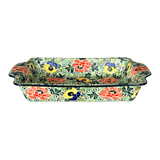 Casserole, Rectangular, Handles, 13" x 8" in "Tropical Love" by Ceramika Artystyczna | AA59-U4705