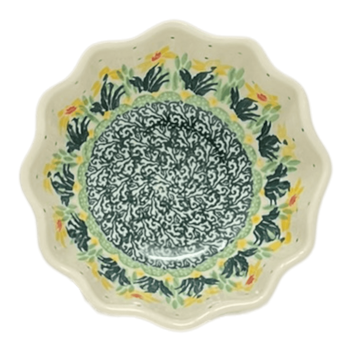 Bowl, Round, Blossom, Deep, 5" in "Daffodils in Bloom" by Ceramika Artystyczna | AA78-2122X