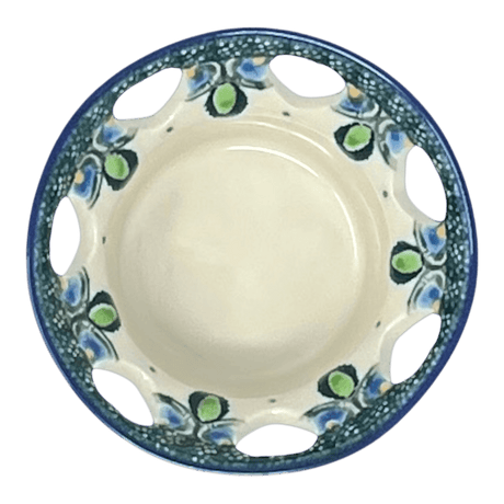 Candle Holder, Votive, 2" in "Peacock Plume" by Ceramika Artystyczna | AA90-2218X