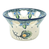 Candle Holder, Votive, 2" in "Peacock Plume" by Ceramika Artystyczna | AA90-2218X