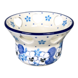 Candle Holder, Votive, 2" in "Pansy Blues" by Ceramika Artystyczna | AA90-2346X