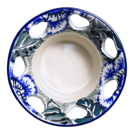 Candle Holder, Votive, 2" in "Blue Dahlia" by Ceramika Artystyczna | AA90-U1473