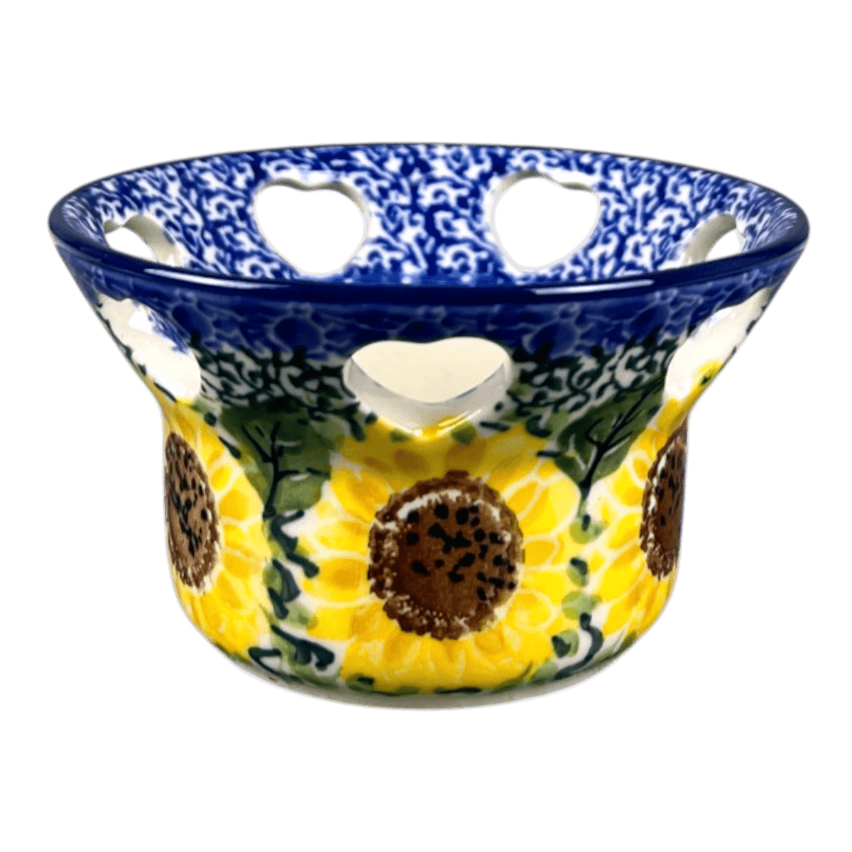 Candle Holder, Votive, 2" in "Sunflowers" by Ceramika Artystyczna | AA90-U4739