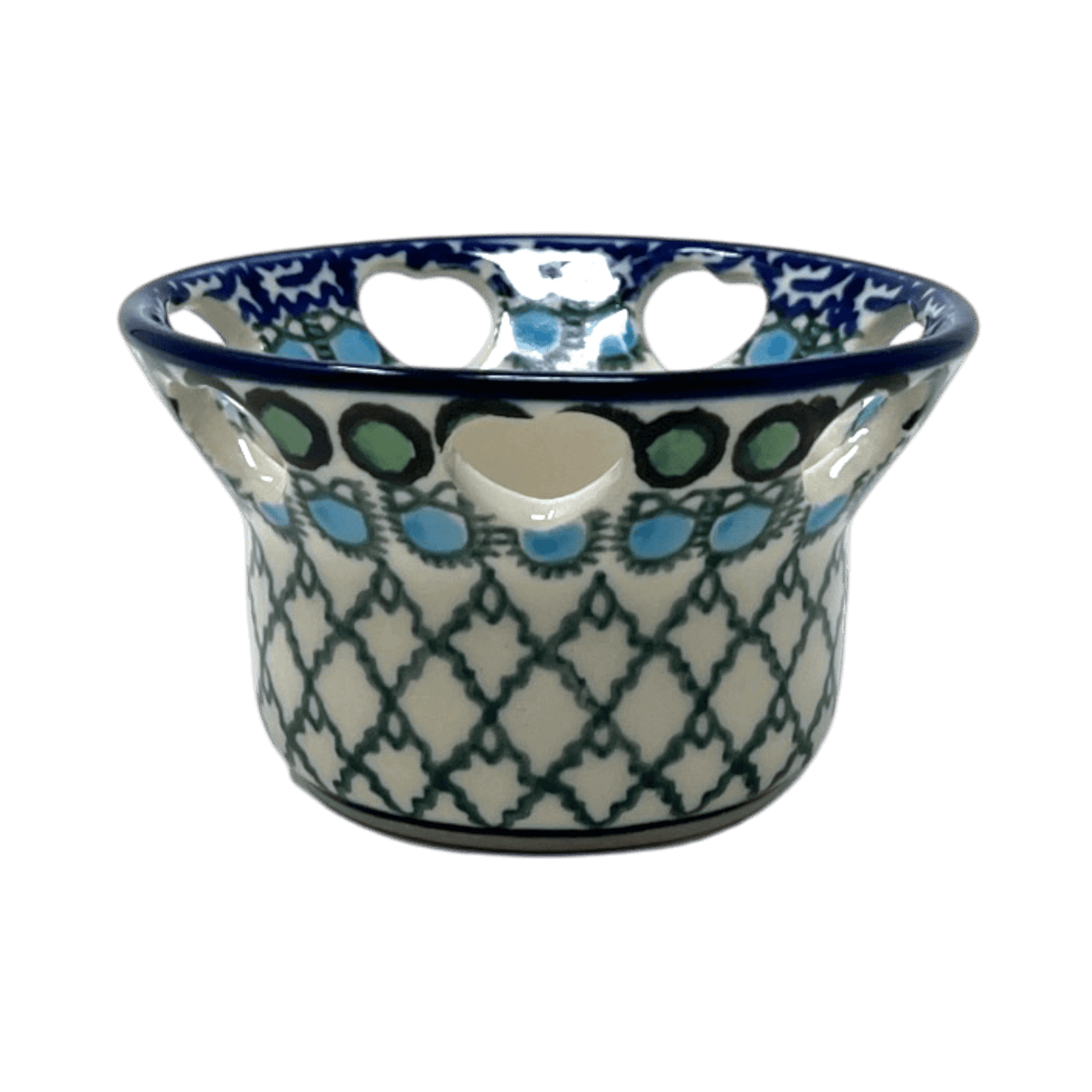 Candle Holder, Votive, 2" in "Mediterranean Waves" by Ceramika Artystyczna | AA90-U72