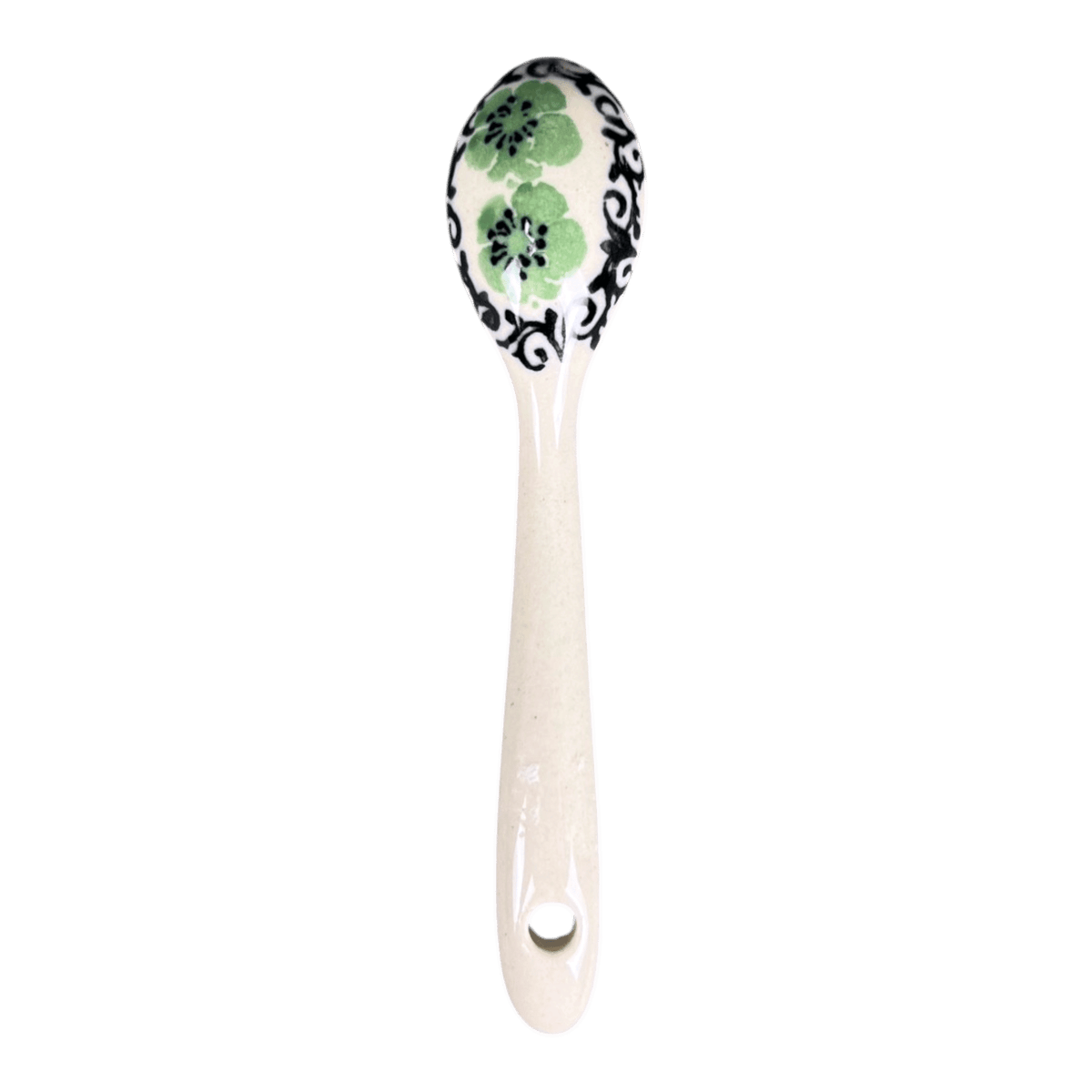 Spoon, Miniature, 3.75" in "Ring of Green" by Ceramika Artystyczna | AA93-1479X