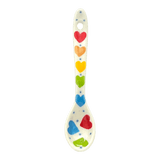 Spoon, Miniature, 3.75" in "Rainbow Hearts" by Ceramika Artystyczna | AA93-U4833