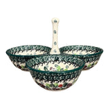 Bowl, Round, 3-Bowl, Divided Server in "Sugar Plums" by Ceramika Artystyczna | AB34-2838Q