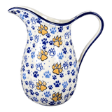 Pitcher, Fancy, Small 30 oz. in "Paw Prints" by Ceramika Artystyczna | AB36-1770X