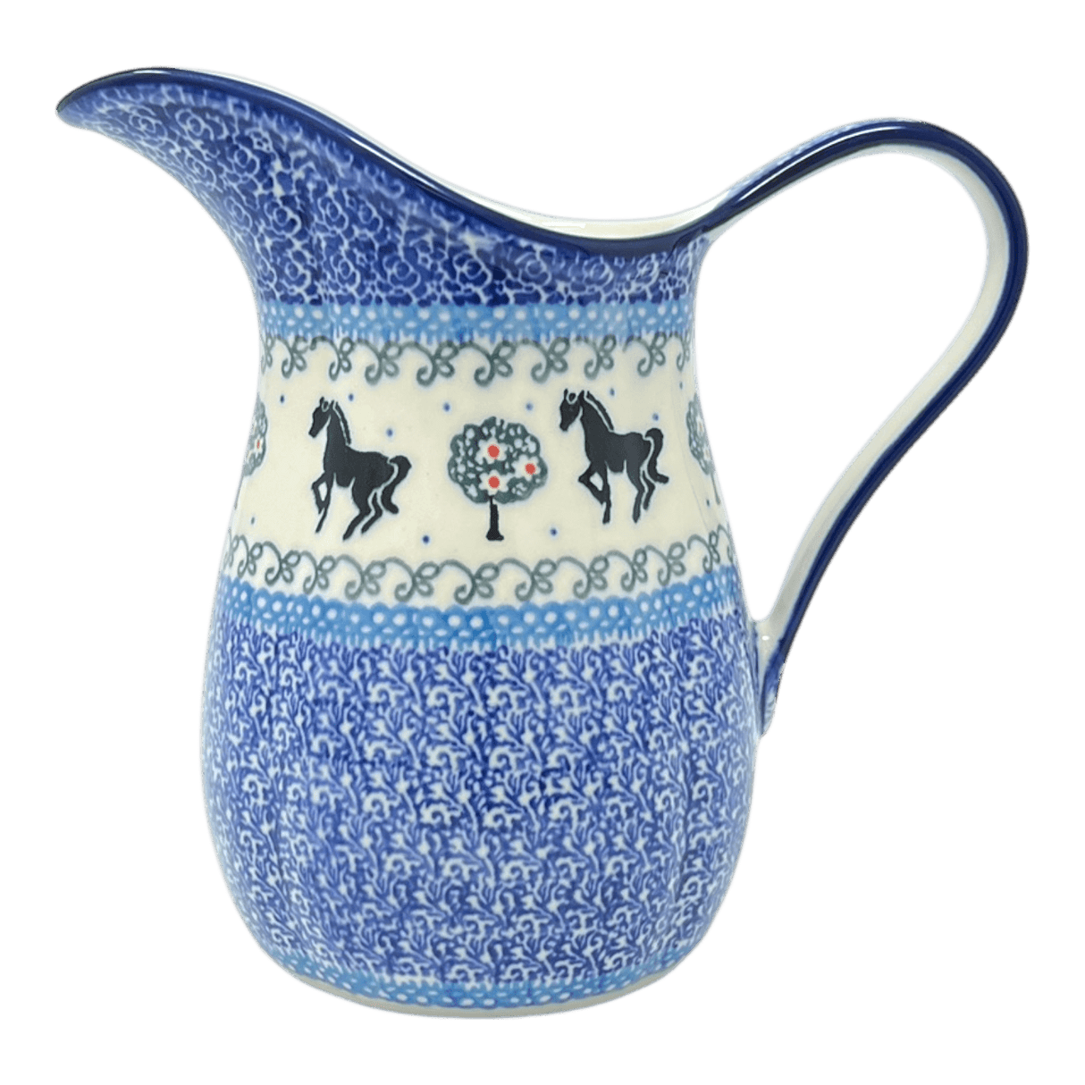 Pitcher, Fancy, Small 30 oz. in "Black Stallion" by Ceramika Artystyczna | AB36-2257X