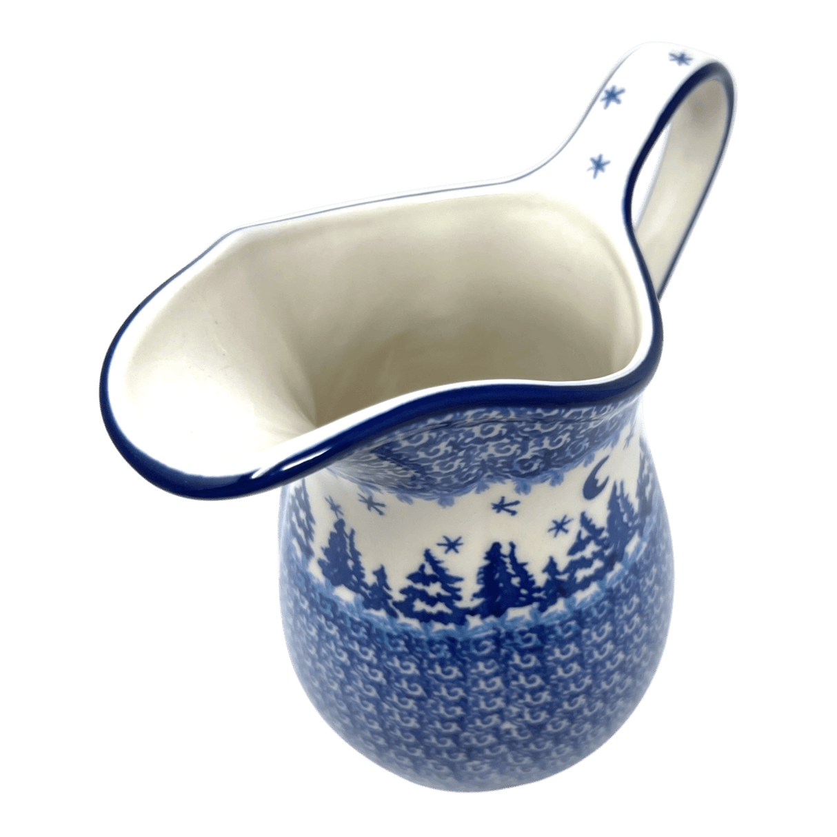 Pitcher, Fancy, Small 30 oz. in "Winter Skies" by Ceramika Artystyczna | AB36-2826X