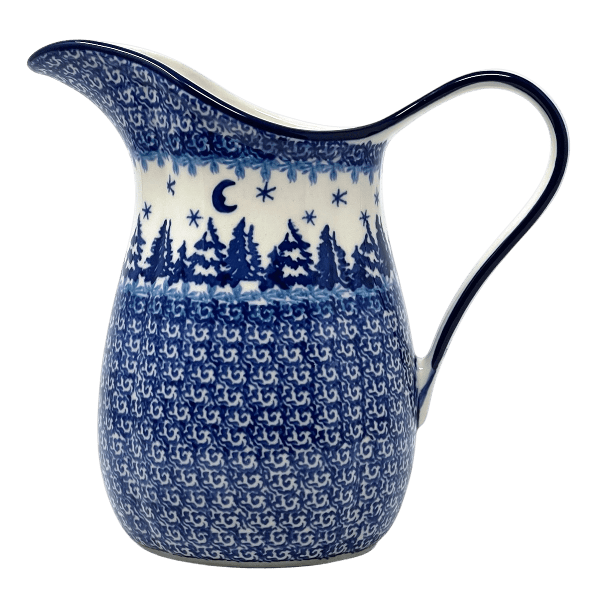 Pitcher, Fancy, Small 30 oz. in "Winter Skies" by Ceramika Artystyczna | AB36-2826X