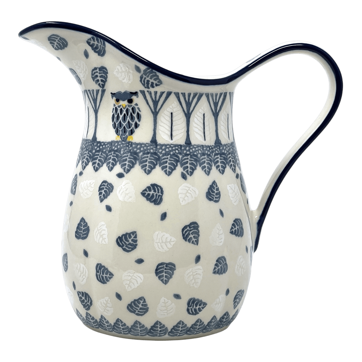 Pitcher, Fancy, Small 30 oz. in "Lone Owl" by Ceramika Artystyczna | AB36-3326X