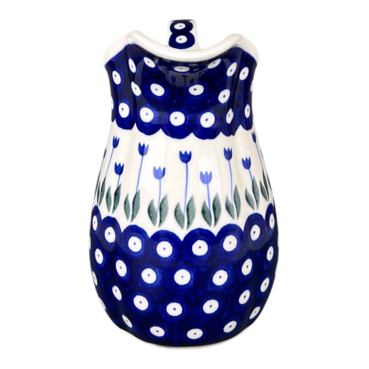 Pitcher, Fancy, Small 30 oz. in "Tulip Dot" by Ceramika Artystyczna | AB36-377Z