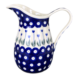 Pitcher, Fancy, Small 30 oz. in "Tulip Dot" by Ceramika Artystyczna | AB36-377Z
