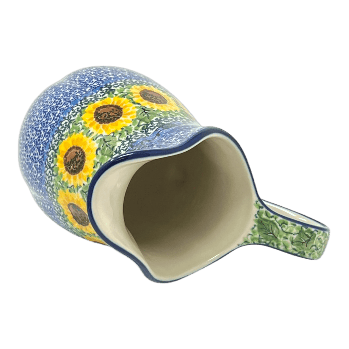 Pitcher, Fancy, Small 30 oz. in "Sunflowers" by Ceramika Artystyczna | AB36-U4739