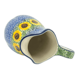 Pitcher, Fancy, Small 30 oz. in "Sunflowers" by Ceramika Artystyczna | AB36-U4739