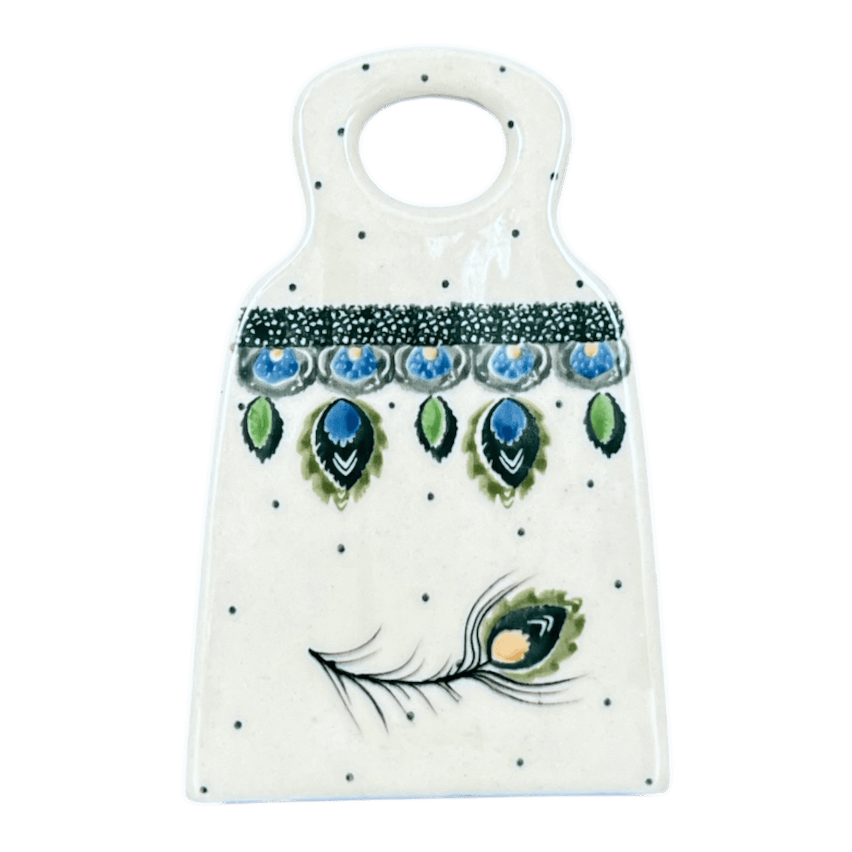 Grater, 6" Small in "Peacock Plume" by Ceramika Artystyczna | AB46-2218X