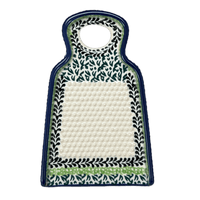A picture of a Polish Pottery CA 6" Small Grater (Lemons and Leaves) | AB46-2749X as shown at PolishPotteryOutlet.com/products/6-small-grater-lemons-and-leaves-ab46-2749x