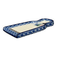 A picture of a Polish Pottery 6" Small Grater (Poseidon's Treasure) | AB46-U1899 as shown at PolishPotteryOutlet.com/products/6-small-grater-poseidons-treasure-ab46-u1899