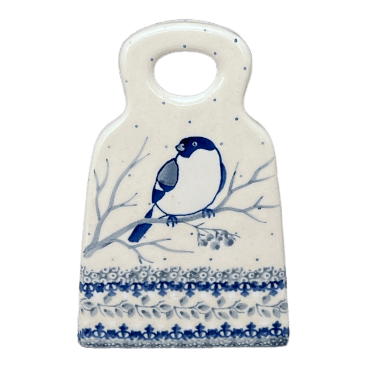 Grater, 6" Small in "Bullfinch on Blue" by Ceramika Artystyczna | AB46-U4830