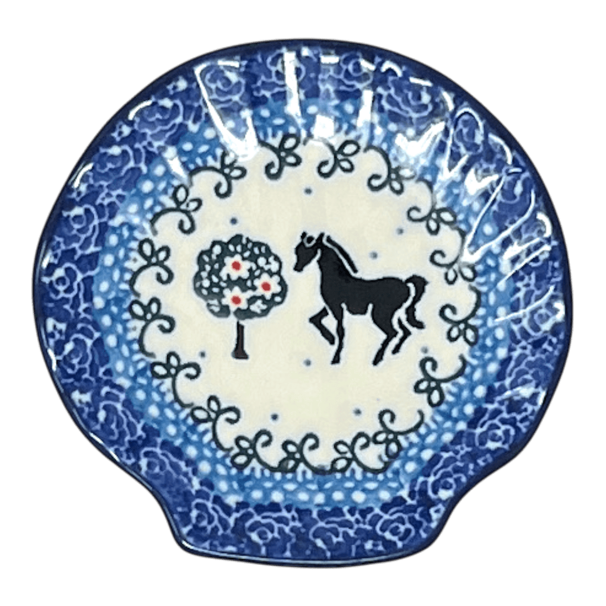 Saucer, Shell, 4" in "Black Stallion" by Ceramika Artystyczna | AB48-2257X
