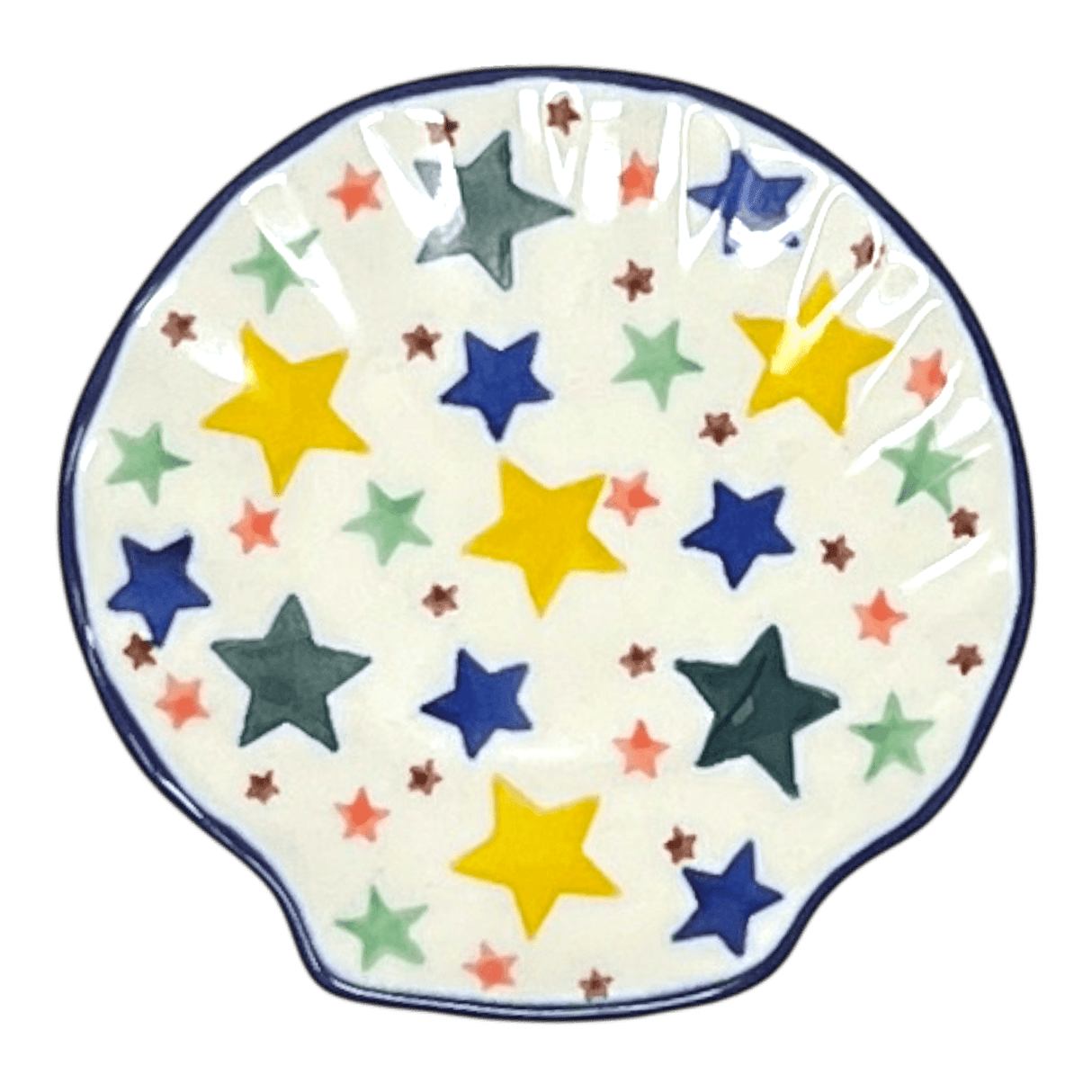 Saucer, Shell, 4" in "Star Shower" by Ceramika Artystyczna | AB48-359X