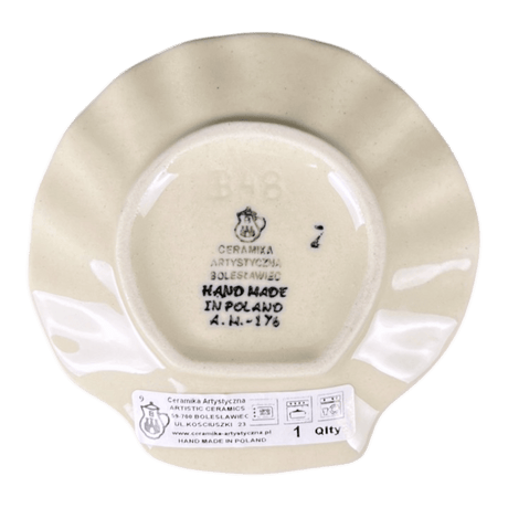 Saucer, Shell, 4" in "Tulip Dot" by Ceramika Artystyczna | AB48-377Z