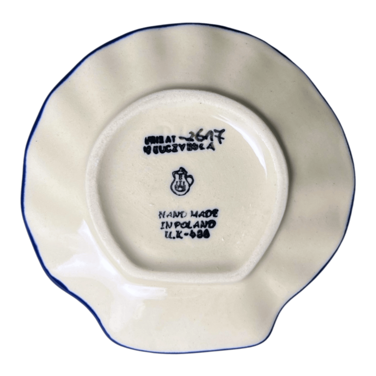 Saucer, Shell, 4" in "Regal Roosters" by Ceramika Artystyczna | AB48-U2617