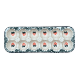 Egg Carton, 13.25" x 5" in "Strawberry Patch" by Ceramika Artystyczna | AC28-721X