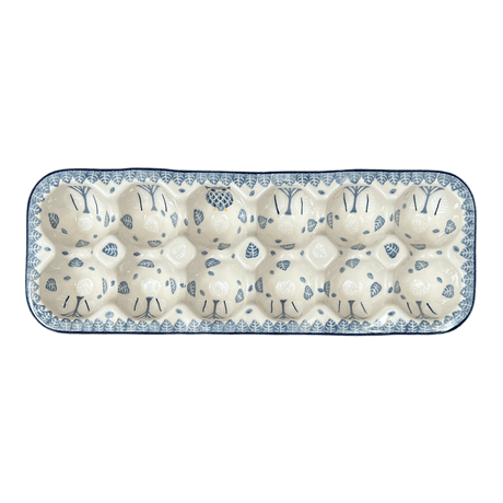 Egg Carton, 13.25" x 5" in "Lone Owl" by Ceramika Artystyczna | AC28-U4872